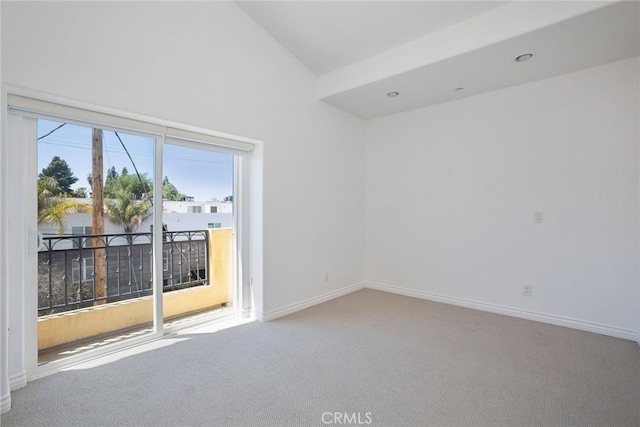 12449 Kling St Unit Ph2, Studio City, CA 91604 - empty room featuring carpet flooring and baseboards