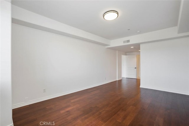 12449 Kling St Unit Ph2, Studio City, CA 91604 - unfurnished room with dark wood-type flooring and baseboards