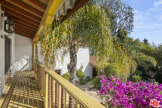 view of balcony