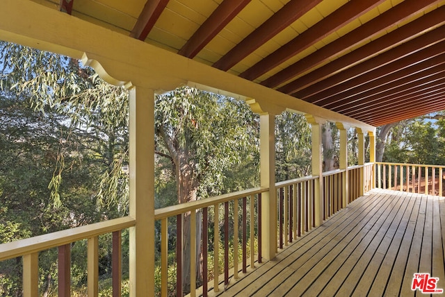 view of wooden terrace