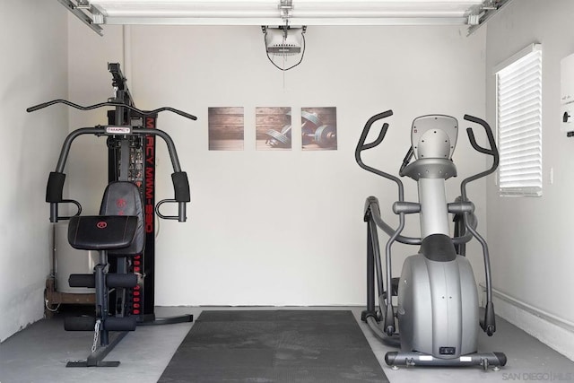 view of exercise room