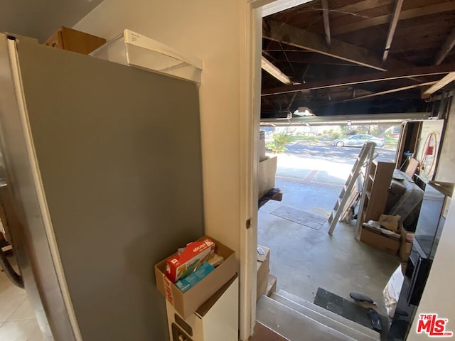 interior space featuring concrete flooring