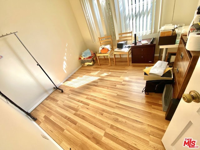 interior space featuring light hardwood / wood-style flooring