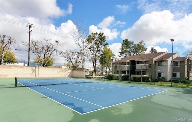 view of tennis court