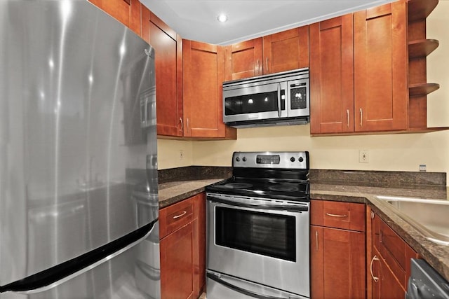 kitchen with stainless steel appliances and sink