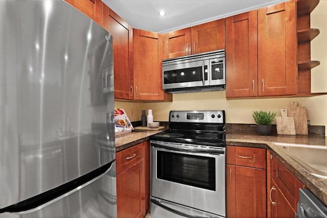 kitchen featuring stainless steel appliances and sink