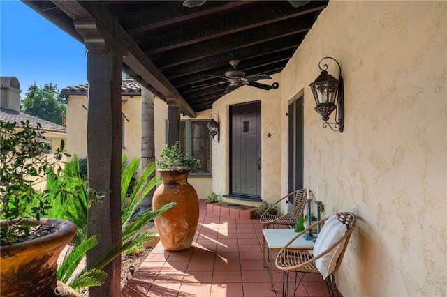 balcony featuring a patio area