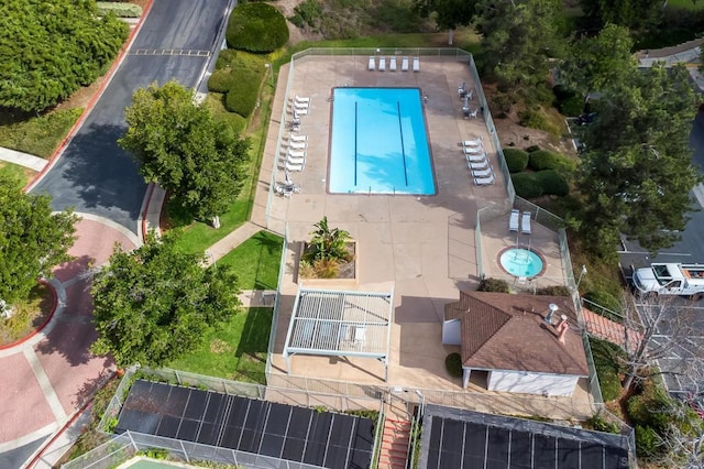 birds eye view of property