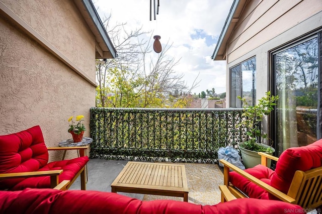 balcony with outdoor lounge area