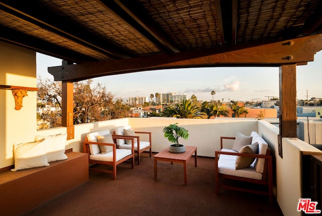 view of patio / terrace featuring an outdoor hangout area