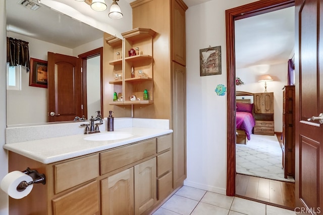 bathroom with vanity