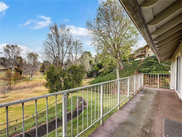 view of balcony