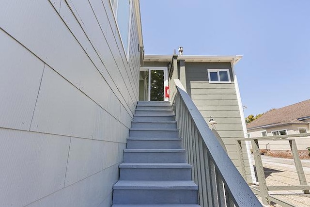 view of staircase