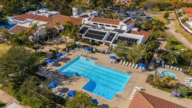 birds eye view of property