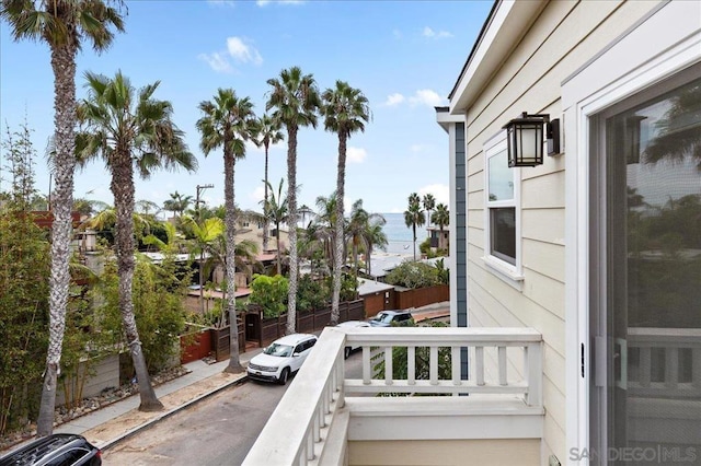 view of balcony