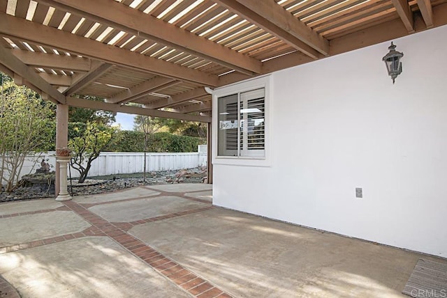 view of patio / terrace with a pergola