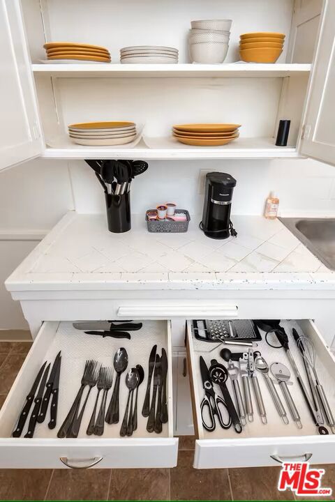 details with white cabinets