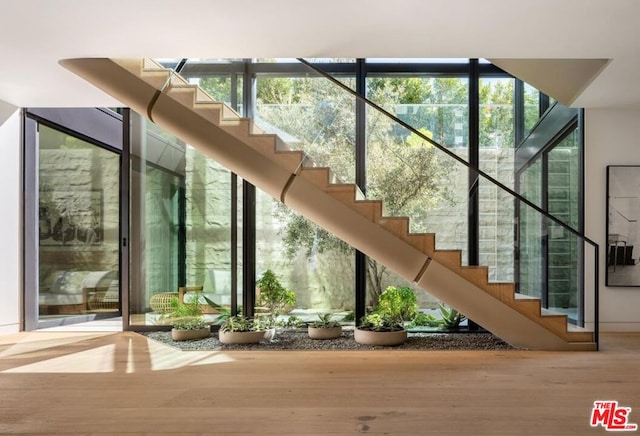 interior space featuring hardwood / wood-style flooring