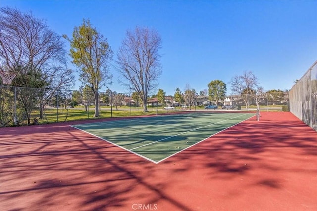 view of sport court