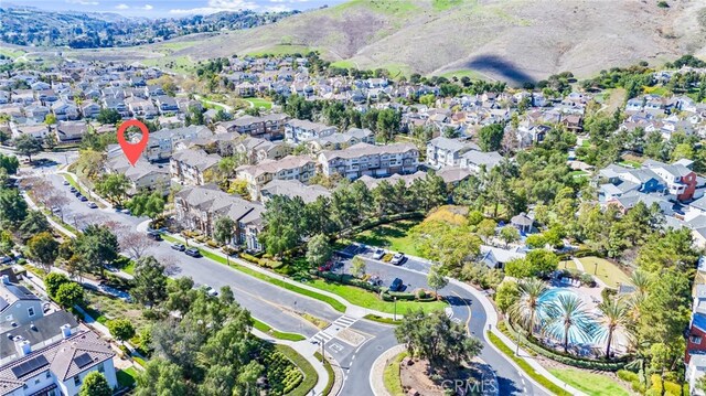 aerial view featuring a residential view