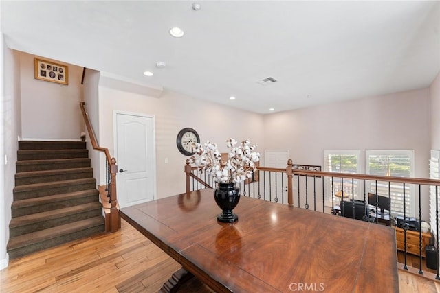 22 Arlington St, Ladera Ranch, CA 92694 - dining room featuring light wood-type flooring and recessed lighting