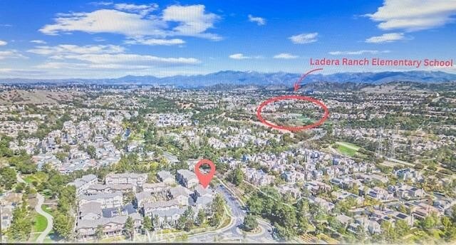22 Arlington St, Ladera Ranch, CA 92694 - aerial view of property's location with a mountainous background