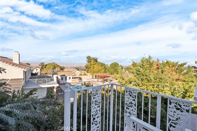 view of balcony