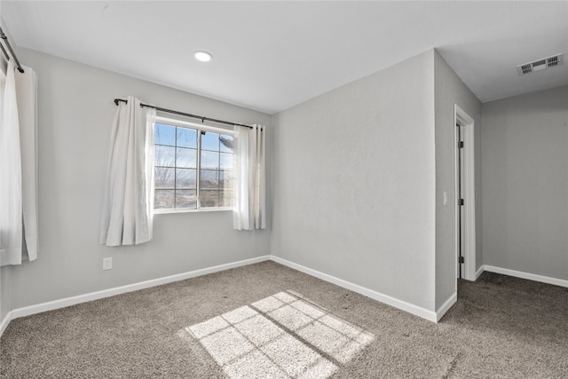 view of carpeted empty room