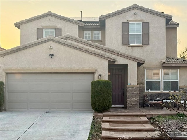 view of front of house featuring a garage