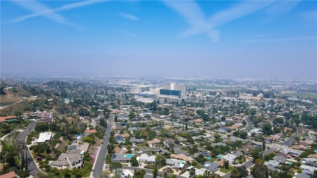 aerial view featuring a residential view