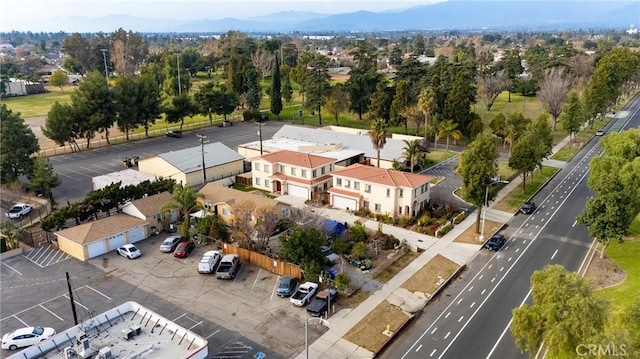 aerial view featuring a mountain view