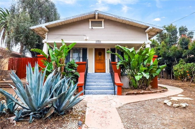 bungalow with a porch