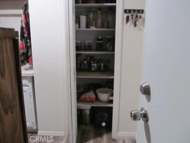 view of pantry