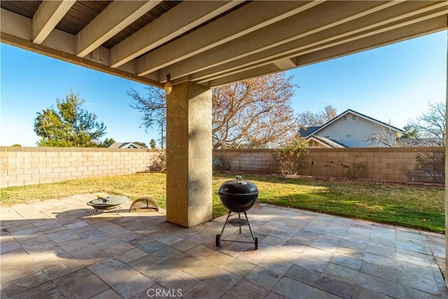 view of patio / terrace featuring area for grilling