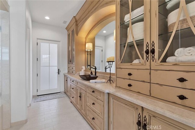 bathroom featuring vanity