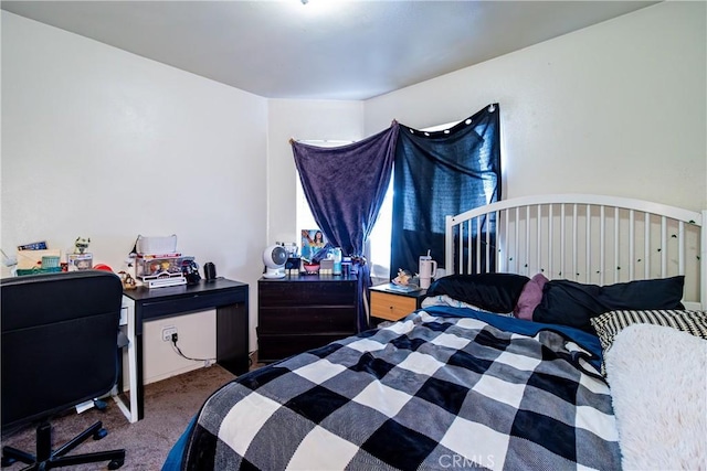 bedroom with carpet floors