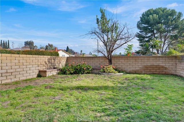 view of yard