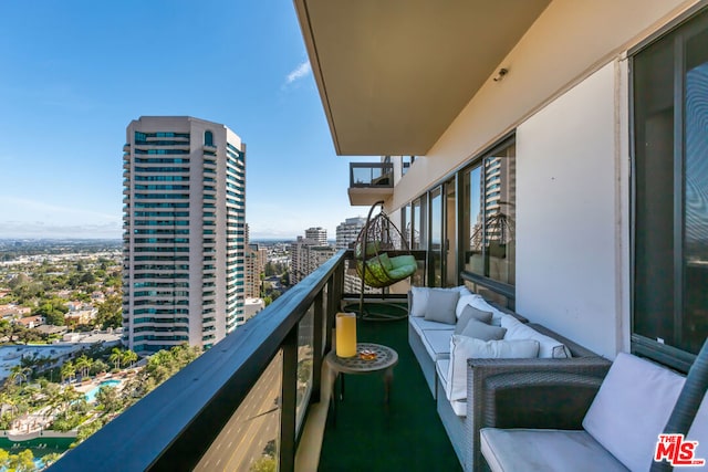 balcony with outdoor lounge area