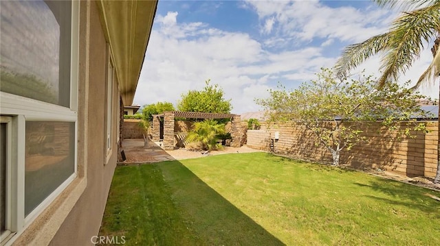 view of yard featuring a patio area