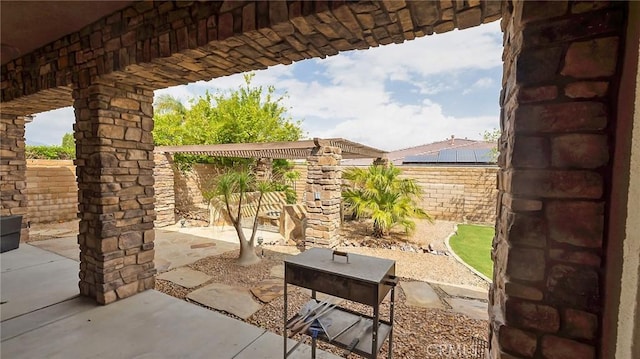 view of patio / terrace with a pergola