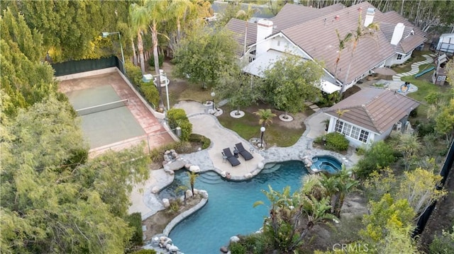 6011 Paseo La Vis, Woodland Hills, CA 91367 - aerial view