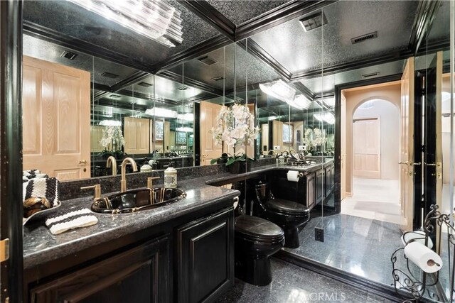 6011 Paseo La Vis, Woodland Hills, CA 91367 - bathroom featuring visible vents, a sink, and toilet