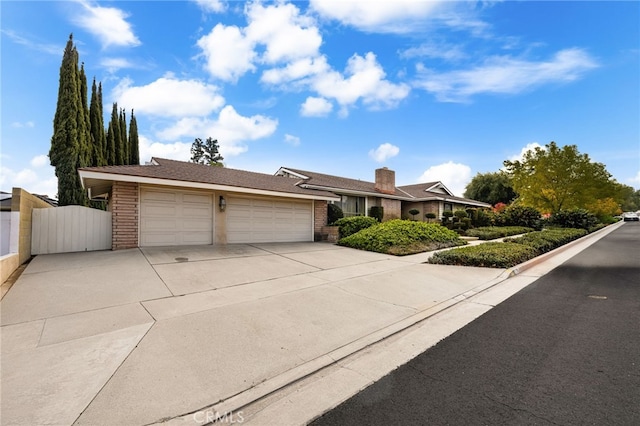 ranch-style house with a garage