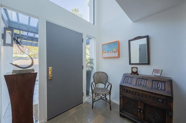 entrance foyer with a healthy amount of sunlight