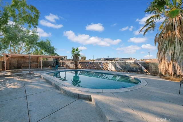 view of pool with a patio