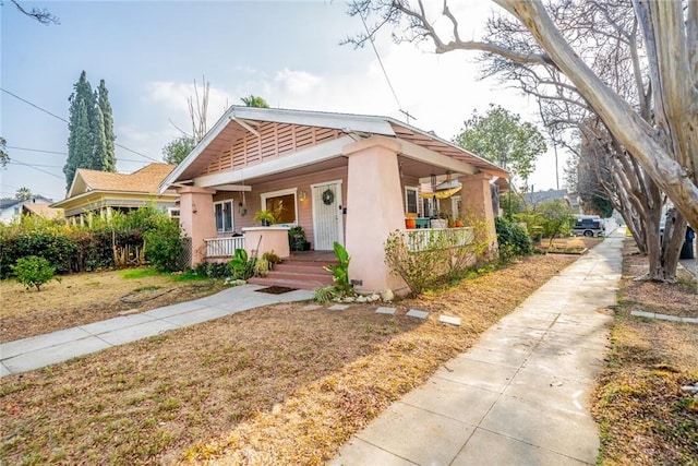 bungalow-style house with a porch