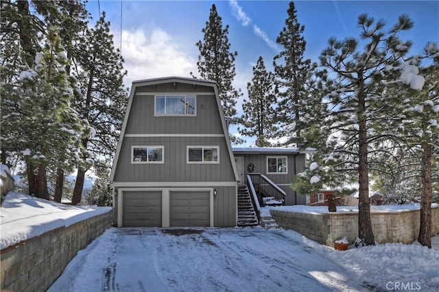 front of property featuring a garage