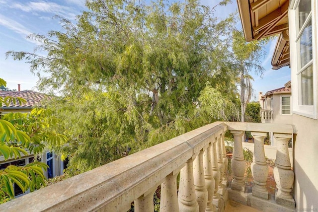 view of balcony