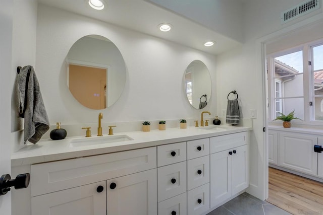 bathroom with vanity