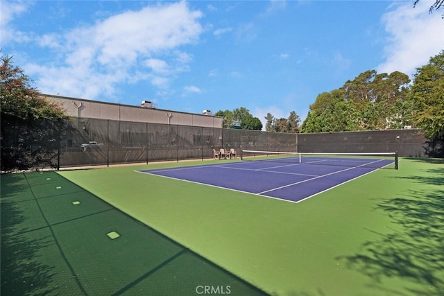 view of tennis court